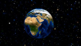 Earth at space. Data source: Nasa