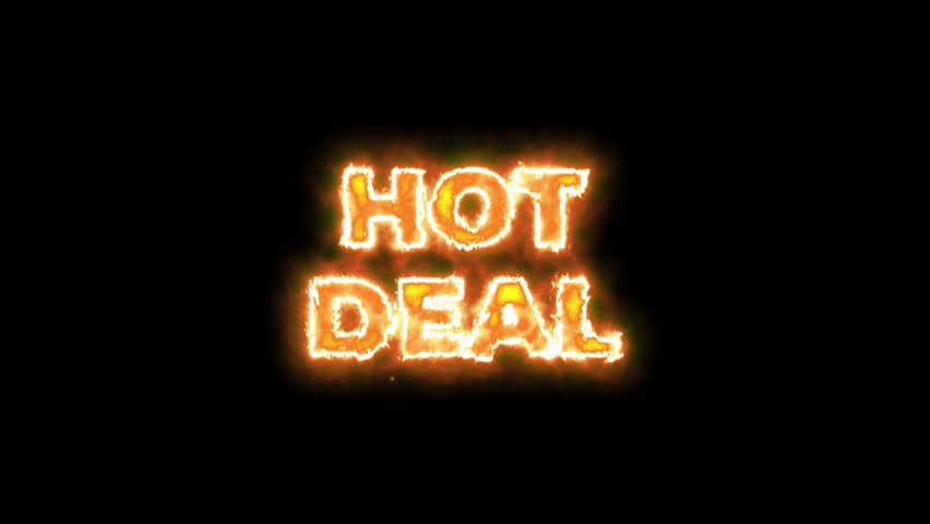 Striking “Hot Deal” text in bold style with fiery or dynamic elements, perfect for promoting limited-time offers and high-impact sales