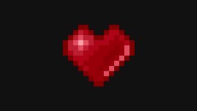 Looped animation of a beating pixel heart with glitch distortions. Retro digital effect for love, gaming or error-themed visuals. - Powered by Shutterstock - Get 15% off with code: PIKWIZARD15