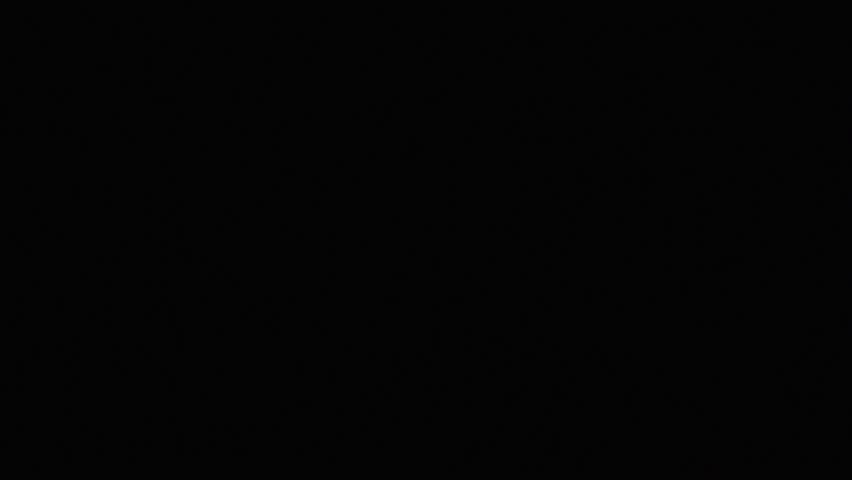 Loop animation of a single pixel art eye moving side to side with RGB glitch effect on black background. Stylized digital motion in retro aesthetics.