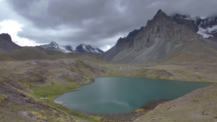 Scenic Stop Looking Over the Mountain Lake on Seven Lagoons Tour, Peru