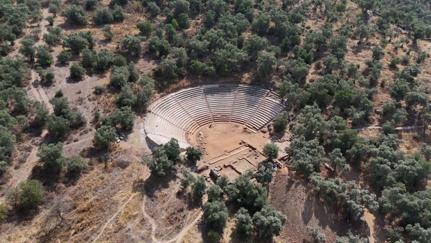 Ancient Temple of Zeus Lepsinos in Euromus, Turkey 