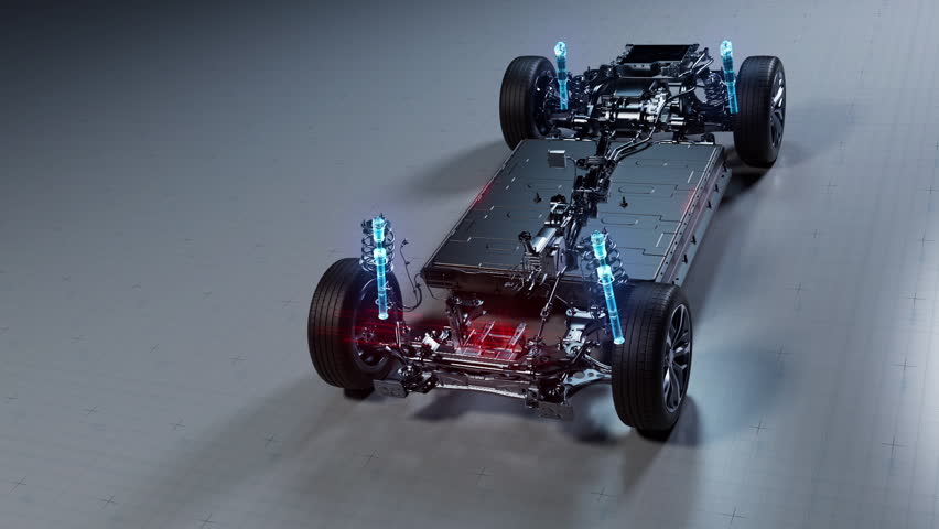 Automotive Chassis Dynamics Performance Illustration Showcase