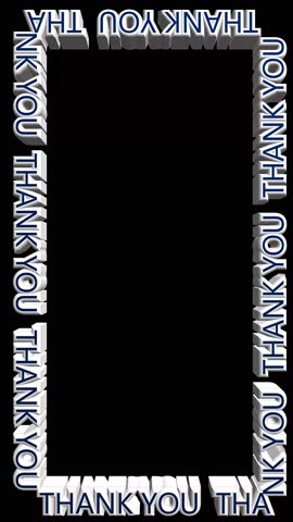 text Thank you white blue color animation	
