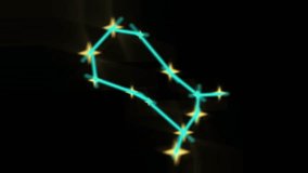 Gemini zodiac animation with glowing constellation and modern line art. Perfect for astrology visuals, horoscope themes, mystical edits, or cosmic-themed video backgrounds. - Powered by Shutterstock - Get 15% off with code: PIKWIZARD15