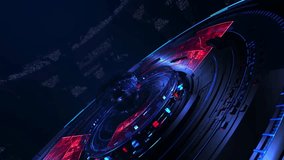 A high-quality 4K news intro animation featuring a spinning globe, digital HUD effects, and red alert visuals. Ideal for breaking news, headlines, and media broadcasts. - Powered by Shutterstock - Get 15% off with code: PIKWIZARD15