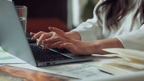 Asian woman female businesswoman business trader working online in office typing laptop girl Chinese Korean Japanese smiling employer manager executive worker programmer computer studying e-commerce - Powered by Shutterstock - Get 15% off with code: PIKWIZARD15