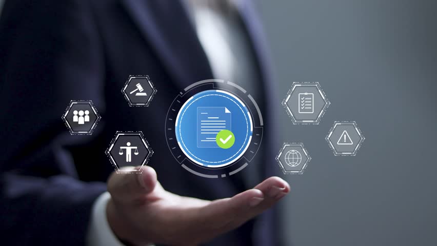 Compliance rules and law regulation policy concept, Regulation adherence, Risk management, Ethical Practices, Standards and Enforcement of laws.