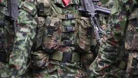 Group of Soldiers Marching in Formation, Military Drill in 4K - Powered by Shutterstock - Get 15% off with code: PIKWIZARD15