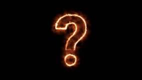 A vibrant question mark ablaze with fiery intensity, set against a stark black backdrop, represents uncertainty and the quest for answers. Its burning glow captures attention. - Powered by Shutterstock - Get 15% off with code: PIKWIZARD15