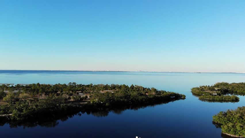 Tampa, Florida USA - Nov 02, 2024: Tampa Apollo Beach Eg Simmons regional park landscape	