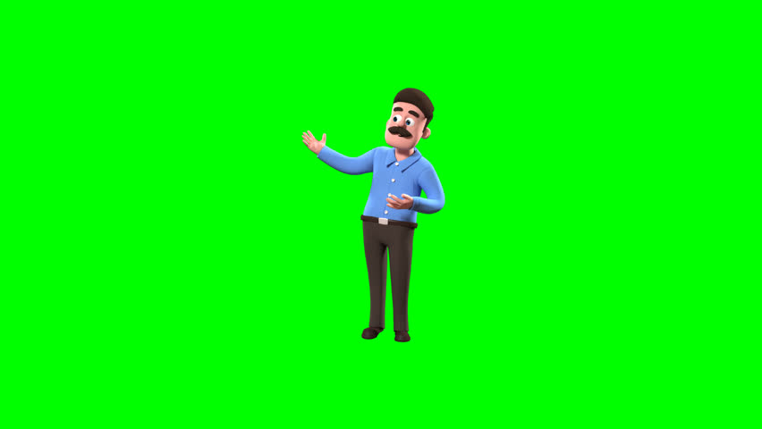 3D Animation of Mike Character Pointing Left and Right on Green Screen – Ideal for Presentations, Promos, and Explainer Videos.
Energetic 3D character Mike performing directional pointing gesture.