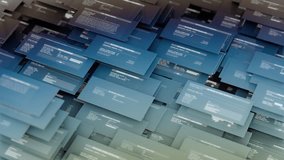 Dynamic tech background featuring abstract data flow, network security alerts, and system monitoring interfaces, ideal for cybersecurity, IT, AI, and digital transformation concepts. 4K loop 3D render - Powered by Shutterstock - Get 15% off with code: PIKWIZARD15