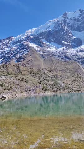 Perú landscape lake cristal water