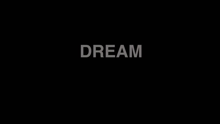 Big Dream Text Animation – Inspirational Typography Motion Graphic for Motivation, Goal Setting, Vision Board Content, and Dream Big Projects – Clean and Bold Animated Word