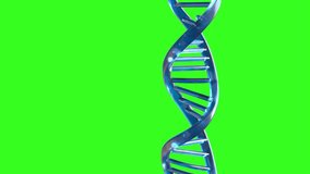 Spiral DNA with a double helical structure on green background loop 3d render - Powered by Shutterstock - Get 15% off with code: PIKWIZARD15