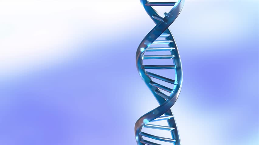 Spiral DNA with a double helical structure background loop 3d  render