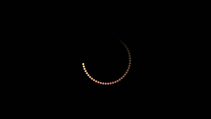 glowing circle symbolizing a loading or buffering animation on a black background, representing digital progress, data processing, or futuristic user interface elements. - Powered by Shutterstock - Get 15% off with code: PIKWIZARD15
