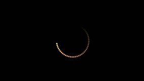 glowing circle symbolizing a loading or buffering animation on a black background, representing digital progress, data processing, or futuristic user interface elements. - Powered by Shutterstock - Get 15% off with code: PIKWIZARD15