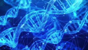 Futuristic Glowing DNA Helix in a Digital Space - Powered by Shutterstock - Get 15% off with code: PIKWIZARD15