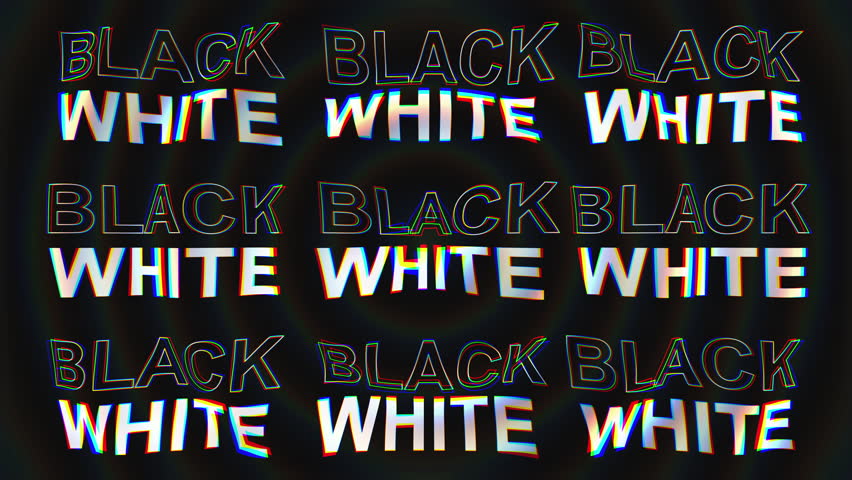 Looping kinetic motion graphic with alternating black and white bold text creating a high contrast urban style animation.