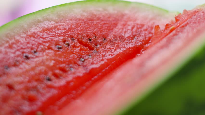 Delicious Watermelon with Green Outer Skin and Juicy Tasty Red Interior with Nutritious Seeds for Healthy Lifestyle. Packed Full of Fibre and Nutrients.
