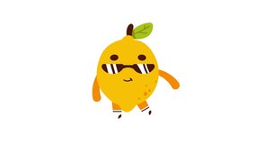 A Fun And Energetic Cartoon Lemon Character Dancing And Smiling With Funny Facial Expressions - Powered by Shutterstock - Get 15% off with code: PIKWIZARD15
