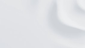 Abstract reflective ripples on white surface. Milky water waves. Satin crumples. Loop 3d render animation - Powered by Shutterstock - Get 15% off with code: PIKWIZARD15