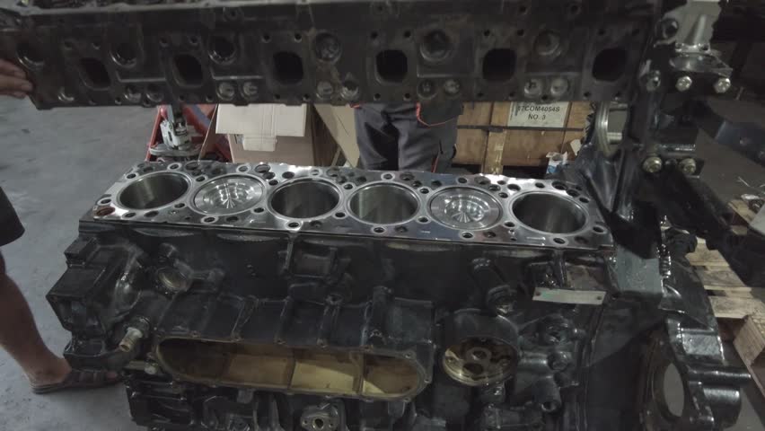 Diesel Engine Overhaul and Rebuild. Repair of the tractor engine