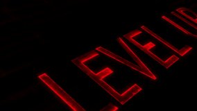 LEVEL UP. retro cyberpunk pixel art game scene from the 80s. technology background. - Powered by Shutterstock - Get 15% off with code: PIKWIZARD15