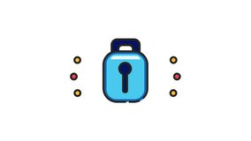  animation shows a blue padlock with electronic circuits guarding cybersecurity digitally cybersecurity cybersecurity illustrated a blue padlock integrates electronic circuits for data protection. - Powered by Shutterstock - Get 15% off with code: PIKWIZARD15