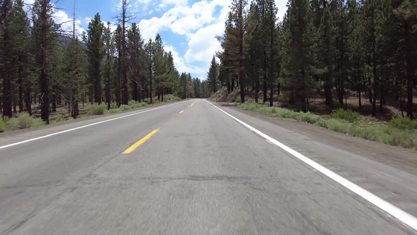 Mammoth Lakes JuneL Loop Driving Plate 03 Front View Sierra Nevada Mts California USA
