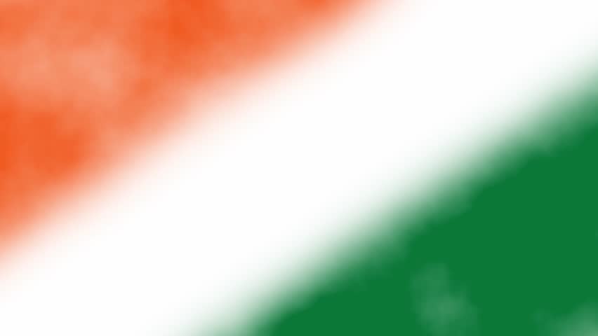 Indian Flag Tricolour Loop Animation. India Flag Tricolour Smoke Animation. Indian Flag Background. 15th August. 4k.
