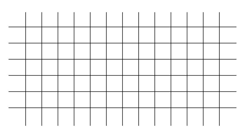 Grid animation with line motion coming from horizontal and vertical directions on white and black background. 4K animated for motion graphics, backgrounds, and visual content.