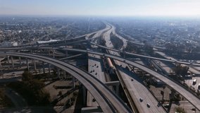 Slow Motion Aerial Drone Footage of Multi-Level Highway Interchange, 22 February 2025 - Powered by Shutterstock - Get 15% off with code: PIKWIZARD15