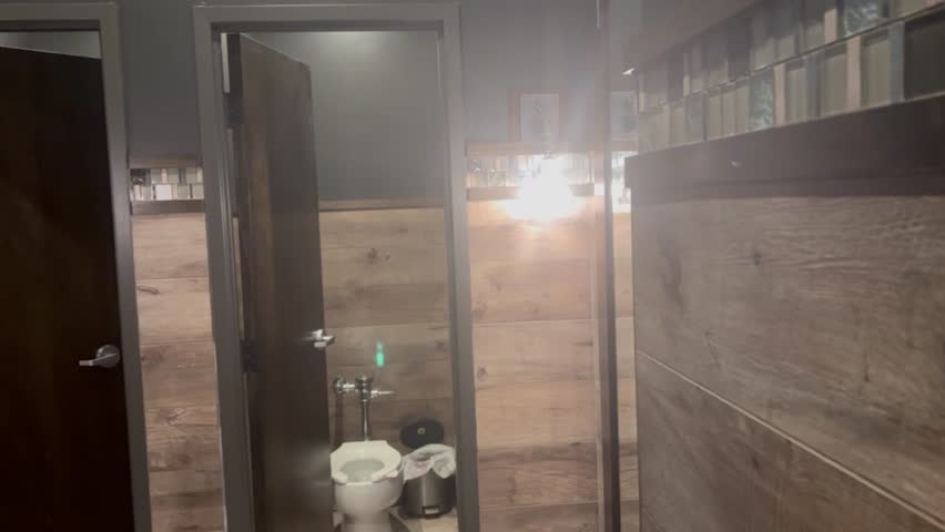 Modern Bathroom in Luxury Hotel or Restaurant 2