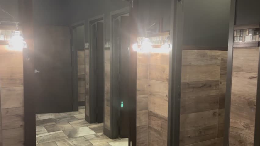 Modern Bathroom in Luxury Hotel or Restaurant