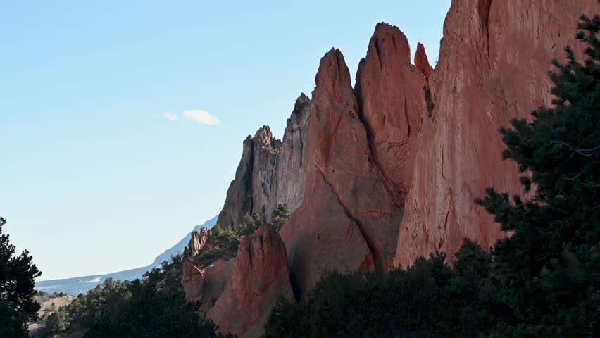 View of Rocky landscape, Garden of the Gods, Colorado