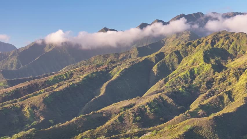 Explore Breathtaking Landscapes of Maui, Hawaii Capturing Volcanic Mountains and Lush Greenery - 4K Drone