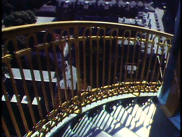 Copenhagen, Denmark, Our Savior Church, climbing tower, POV walking down