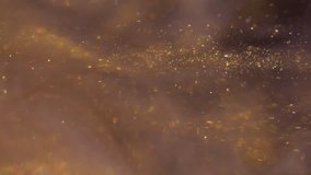 Shimmering blur liquid. Art gleam. Dust stream mix ink haze emulsion. Golden sequins color glisten texture abstract blur scintilla background. - Powered by Shutterstock - Get 15% off with code: PIKWIZARD15