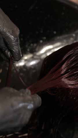 An overview of the hair coloring process, highlighting vibrant shades applied by skilled professionals