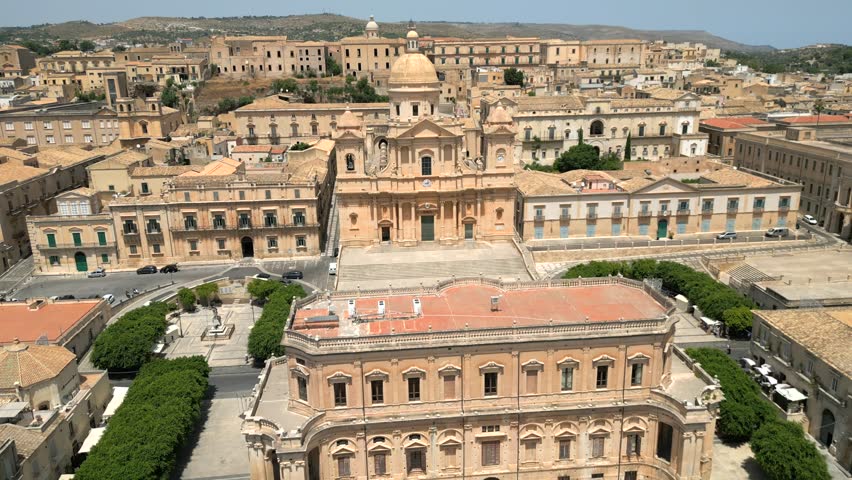 4K Aerial of Noto, Sicily in July 2025