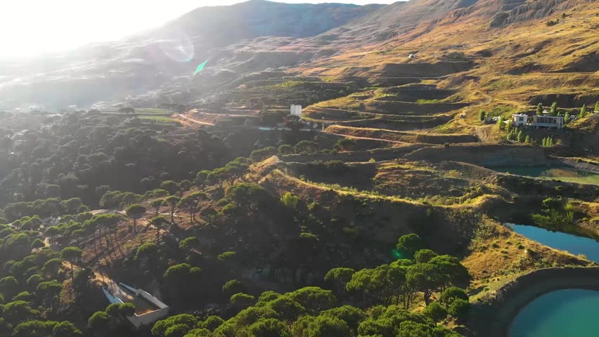 Stunning drone footage of Falougha’s blue lakes and lush pine forests in Lebanon. A peaceful aerial escape into pure nature.
