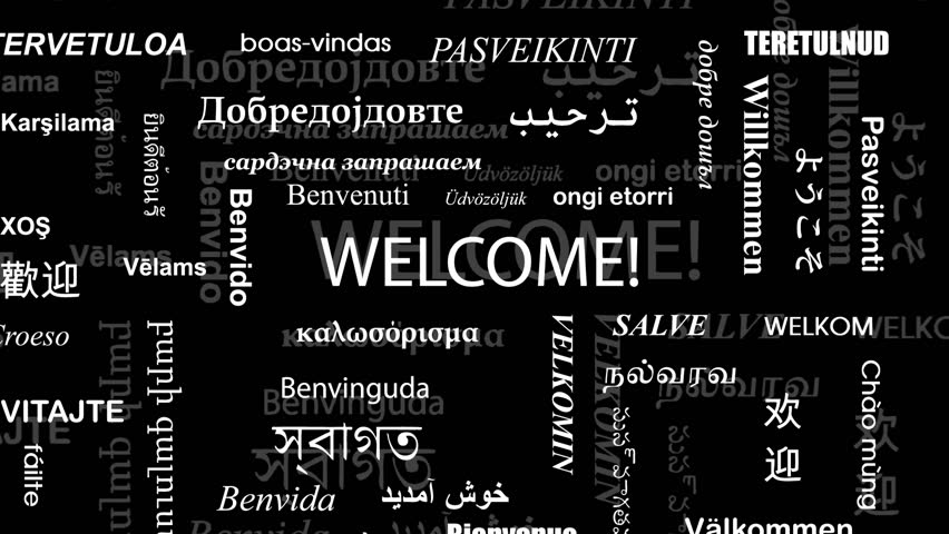 Royalty free Welcome In Different Languages 3858332 Stock Video 