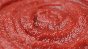 Macro Texture of Rich Tomato Paste. Culinary Red Background. - Powered by Shutterstock - Get 15% off with code: PIKWIZARD15