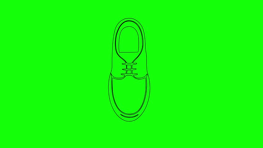Running shoe icon, outline style. Running shoe icon. Outline running shoe vector icon for web design 