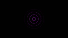 Animation of circular wave spreading isolated on dark background. Radio Waves in Circle Form, Radio wave signal animated background. - Powered by Shutterstock - Get 15% off with code: PIKWIZARD15