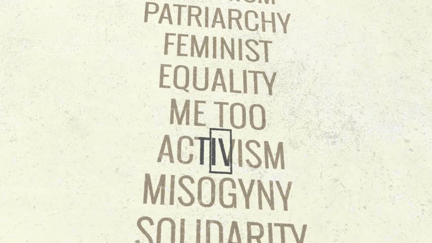 Feminism 3D Scrolling Title Animation