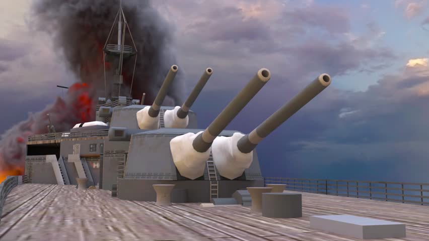 3D rendering of the naval ship